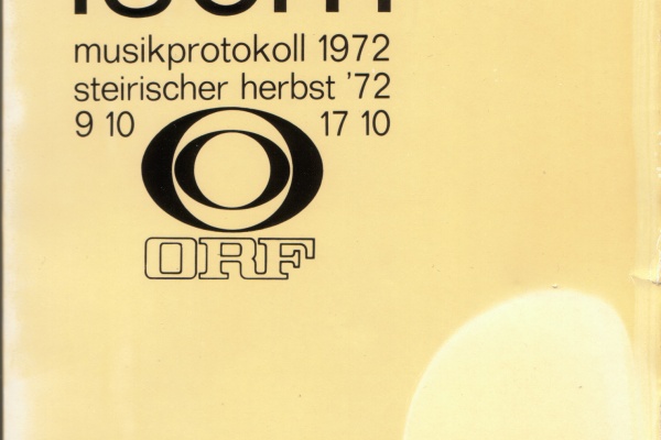 musikprotokoll 1972 Programmbuchcover
