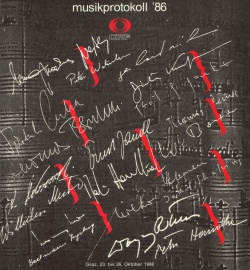 musikprotokoll 1986 Programmbuchcover