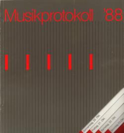 musikprotokoll 1988 Programmbuchcover