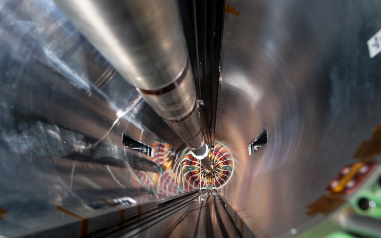 Beam Pipe near the central part of CMS Detetector
