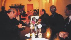 1996 | Roscoe Mitchell (2. v. r.) und Wolfgang Reisinger (3. v. r.) | Graz, Restaurant Santa Clara