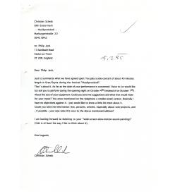 Brief an den Turntablisten Philip Jeck