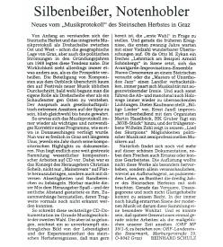 Zeitungskritik in der Süddeutschen Zeitung , 1997